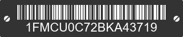 2011 FORD Escape 1FMCU0C72BKA43719 VIN decoded