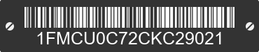 2012 FORD Escape 1FMCU0C72CKC29021 VIN decoded