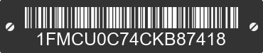 2012 FORD Escape 1FMCU0C74CKB87418 VIN decoded