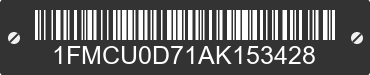 2010 FORD Escape 1FMCU0D71AK153428 VIN decoded