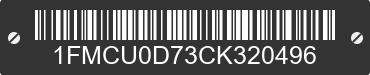 2012 FORD Escape 1FMCU0D73CK320496 VIN decoded