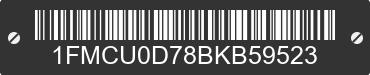 2011 FORD Escape 1FMCU0D78BKB59523 VIN decoded