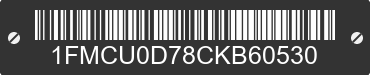2012 FORD Escape 1FMCU0D78CKB60530 VIN decoded