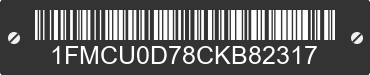 2012 FORD Escape 1FMCU0D78CKB82317 VIN decoded