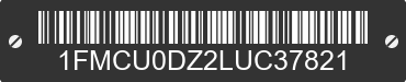 2020 FORD Escape 1FMCU0DZ2LUC37821 VIN decoded