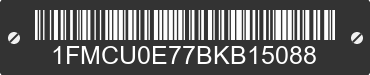 2011 FORD Escape 1FMCU0E77BKB15088 VIN decoded