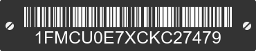 2012 FORD Escape 1FMCU0E7XCKC27479 VIN decoded