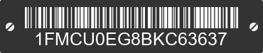 2011 FORD Escape 1FMCU0EG8BKC63637 VIN decoded