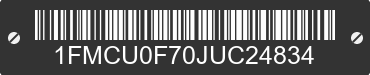2018 FORD Escape 1FMCU0F70JUC24834 VIN decoded