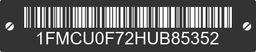 2017 FORD Escape 1FMCU0F72HUB85352 VIN decoded