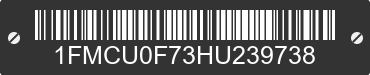 2017 FORD Escape 1FMCU0F73HU239738 VIN decoded