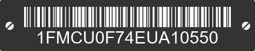 2014 FORD Escape 1FMCU0F74EUA10550 VIN decoded