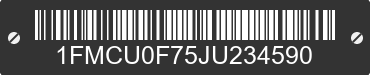 2018 FORD Escape 1FMCU0F75JU234590 VIN decoded