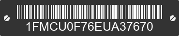 2014 FORD Escape 1FMCU0F76EUA37670 VIN decoded