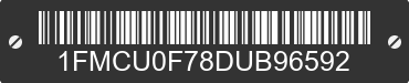 2013 FORD Escape 1FMCU0F78DUB96592 VIN decoded
