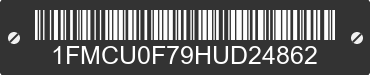 2017 FORD Escape 1FMCU0F79HUD24862 VIN decoded