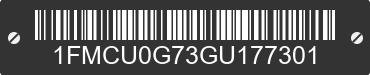 2016 FORD Escape 1FMCU0G73GU177301 VIN decoded