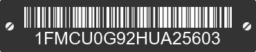 2017 FORD Escape 1FMCU0G92HUA25603 VIN decoded