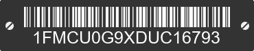 2013 FORD Escape 1FMCU0G9XDUC16793 VIN decoded