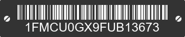 2015 FORD Escape 1FMCU0GX9FUB13673 VIN decoded