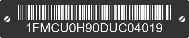 2013 FORD Escape 1FMCU0H90DUC04019 VIN decoded