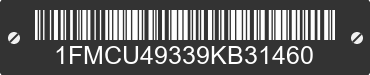 2009 FORD Escape 1FMCU49339KB31460 VIN decoded
