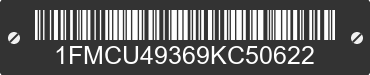 2009 FORD Escape 1FMCU49369KC50622 VIN decoded