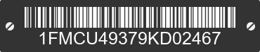 2009 FORD Escape 1FMCU49379KD02467 VIN decoded