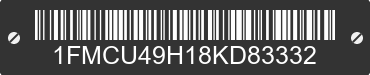 2008 FORD Escape 1FMCU49H18KD83332 VIN decoded