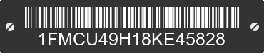 2008 FORD Escape 1FMCU49H18KE45828 VIN decoded