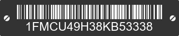 2008 FORD Escape 1FMCU49H38KB53338 VIN decoded