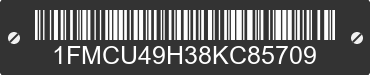 2008 FORD Escape 1FMCU49H38KC85709 VIN decoded