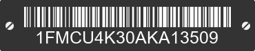 2010 FORD Escape 1FMCU4K30AKA13509 VIN decoded