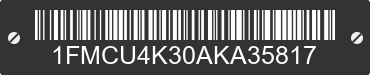 2010 FORD Escape 1FMCU4K30AKA35817 VIN decoded