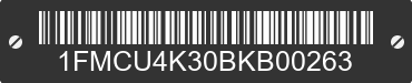 2011 FORD Escape 1FMCU4K30BKB00263 VIN decoded