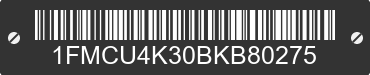 2011 FORD Escape 1FMCU4K30BKB80275 VIN decoded