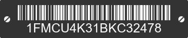 2011 FORD Escape 1FMCU4K31BKC32478 VIN decoded