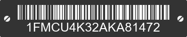 2010 FORD Escape 1FMCU4K32AKA81472 VIN decoded
