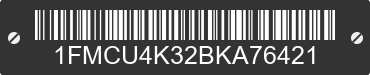 2011 FORD Escape 1FMCU4K32BKA76421 VIN decoded