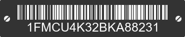 2011 FORD Escape 1FMCU4K32BKA88231 VIN decoded
