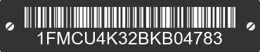 2011 FORD Escape 1FMCU4K32BKB04783 VIN decoded