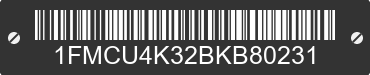 2011 FORD Escape 1FMCU4K32BKB80231 VIN decoded