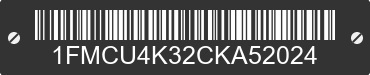 2012 FORD Escape 1FMCU4K32CKA52024 VIN decoded
