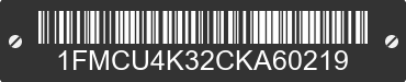 2012 FORD Escape 1FMCU4K32CKA60219 VIN decoded
