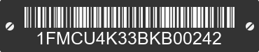 2011 FORD Escape 1FMCU4K33BKB00242 VIN decoded