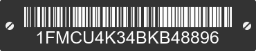 2011 FORD Escape 1FMCU4K34BKB48896 VIN decoded