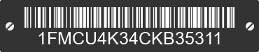 2012 FORD Escape 1FMCU4K34CKB35311 VIN decoded