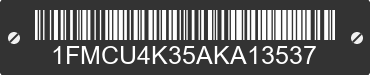 2010 FORD Escape 1FMCU4K35AKA13537 VIN decoded