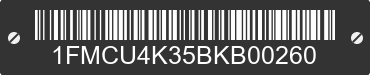 2011 FORD Escape 1FMCU4K35BKB00260 VIN decoded