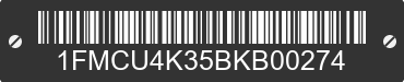 2011 FORD Escape 1FMCU4K35BKB00274 VIN decoded